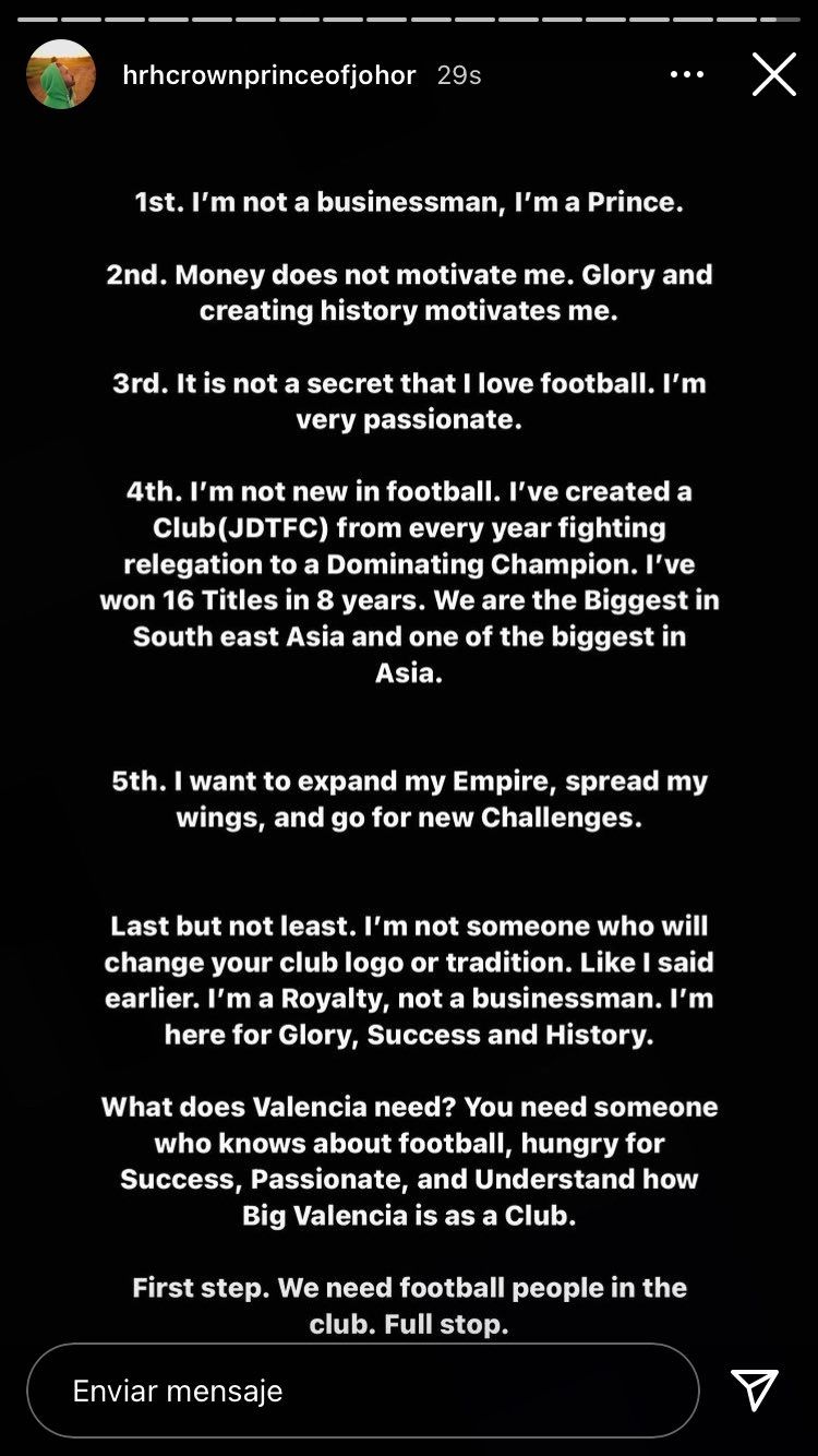 Johor Prince on Instagram