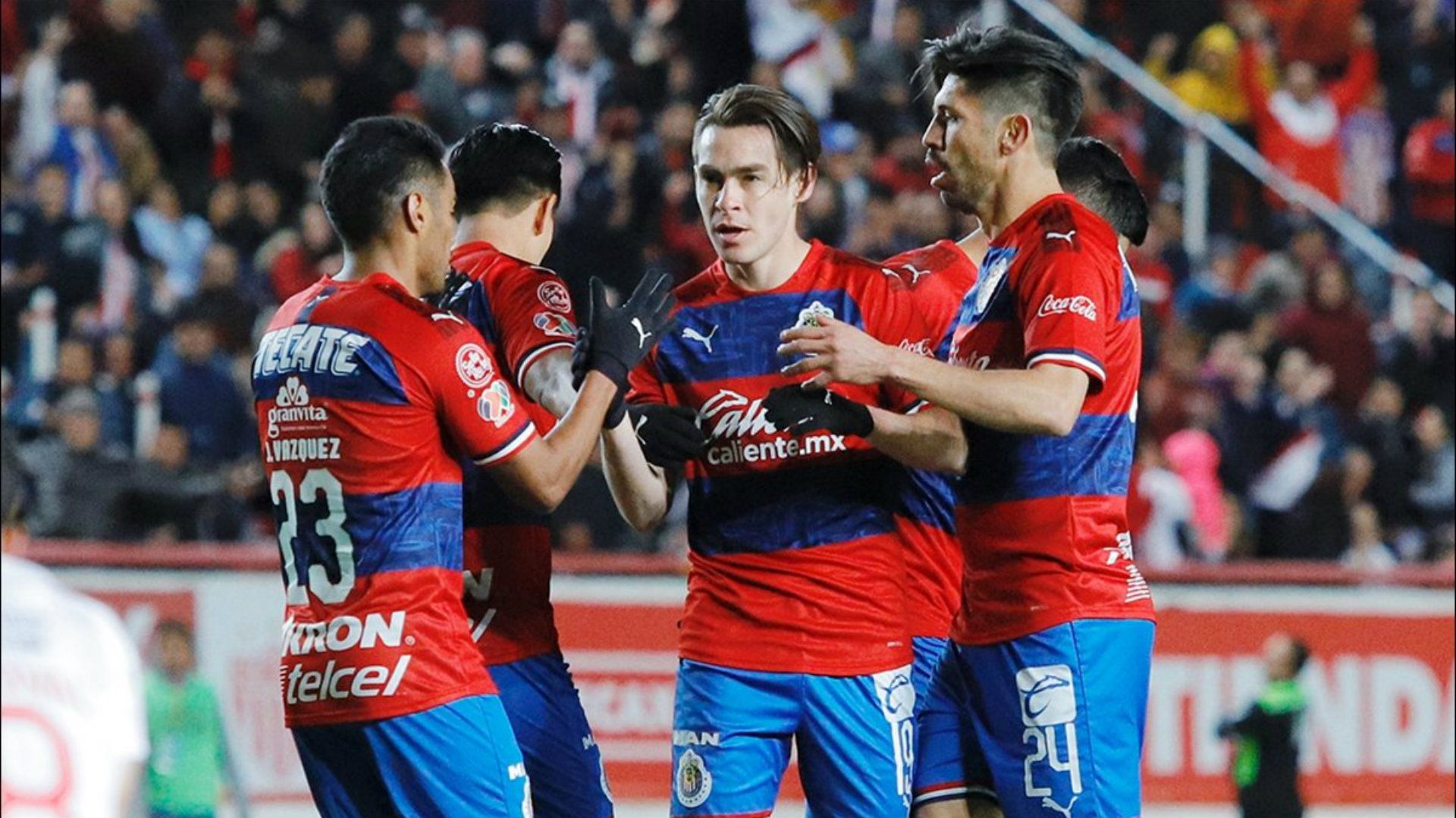 Jesús Angulo Necaxa vs Chivas Amistoso 2020