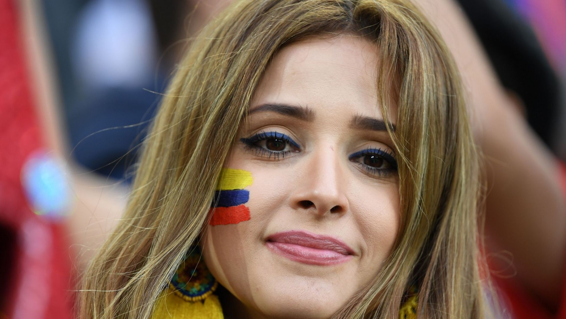 美女サポワールドカップ_コロンビアvsイングランド_コロンビア1