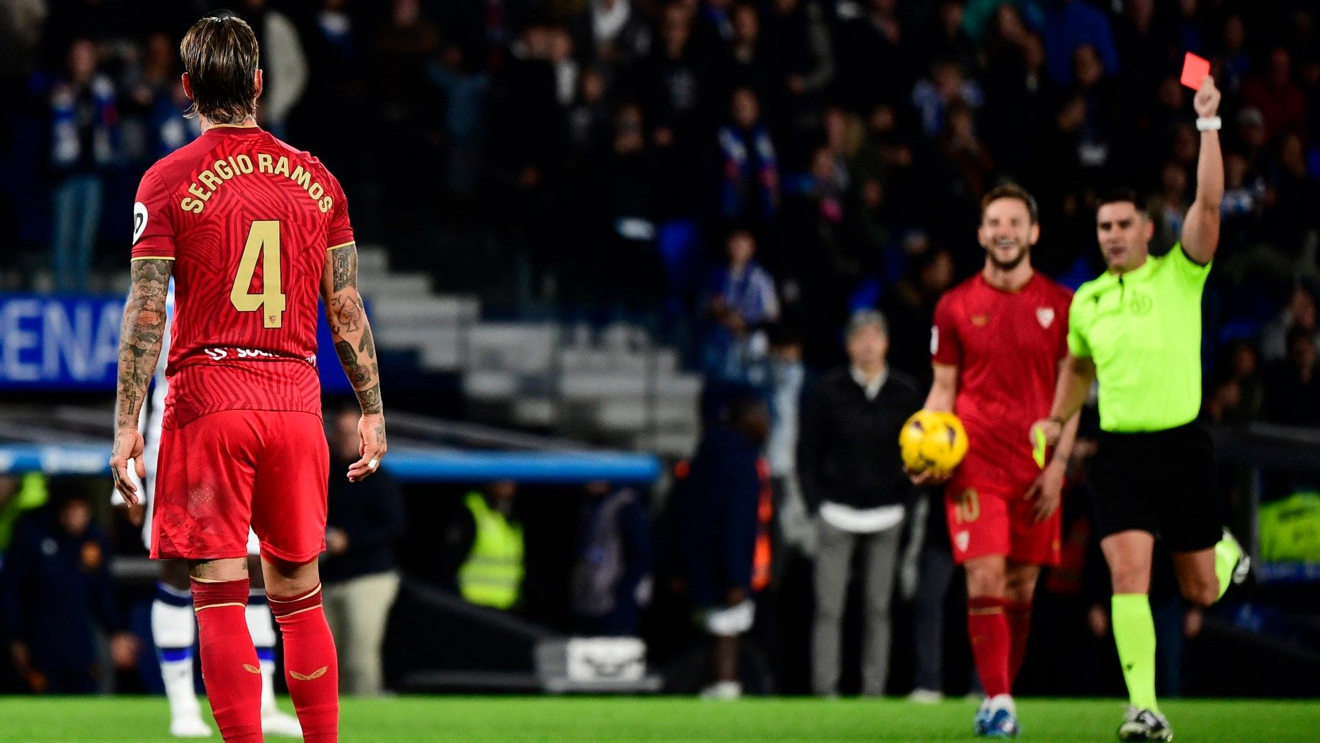 Sergio Ramos Sevilla 2023-24 red card 1