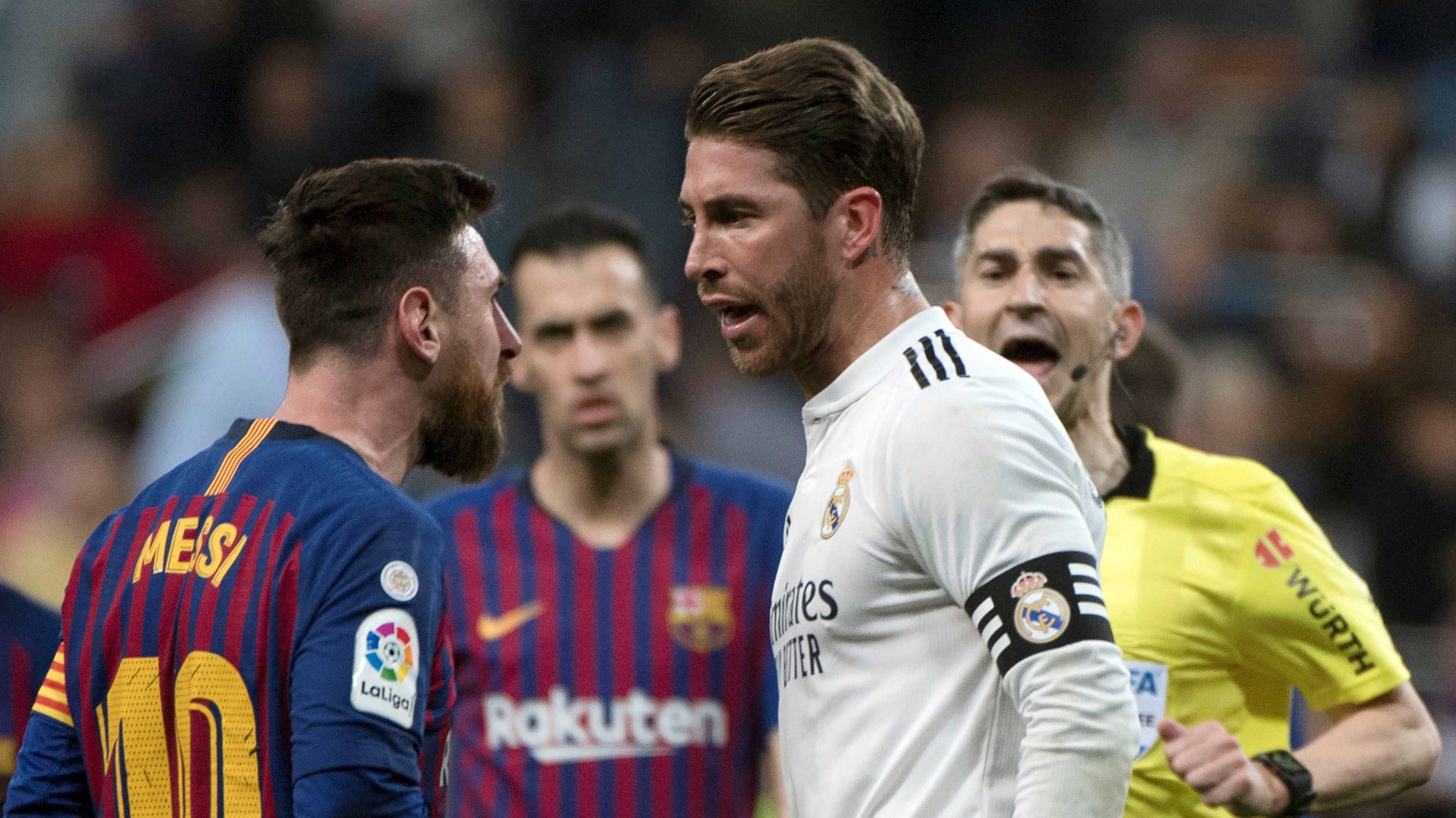 Sergio Ramos Lionel Messi Undiano Mallenco Real Madrid Barcelona LaLiga 02032019