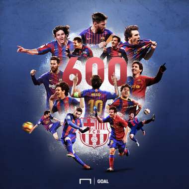 Messi 600 goals Barcelona