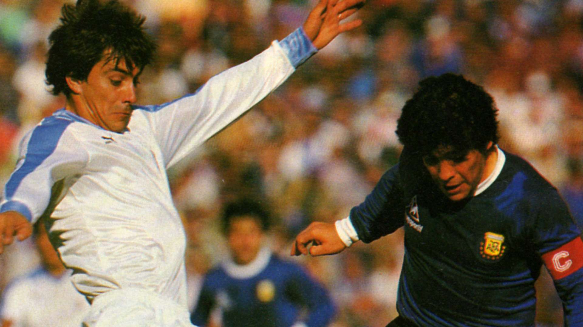 Diego Maradona Argentina Uruguay Copa America 1987