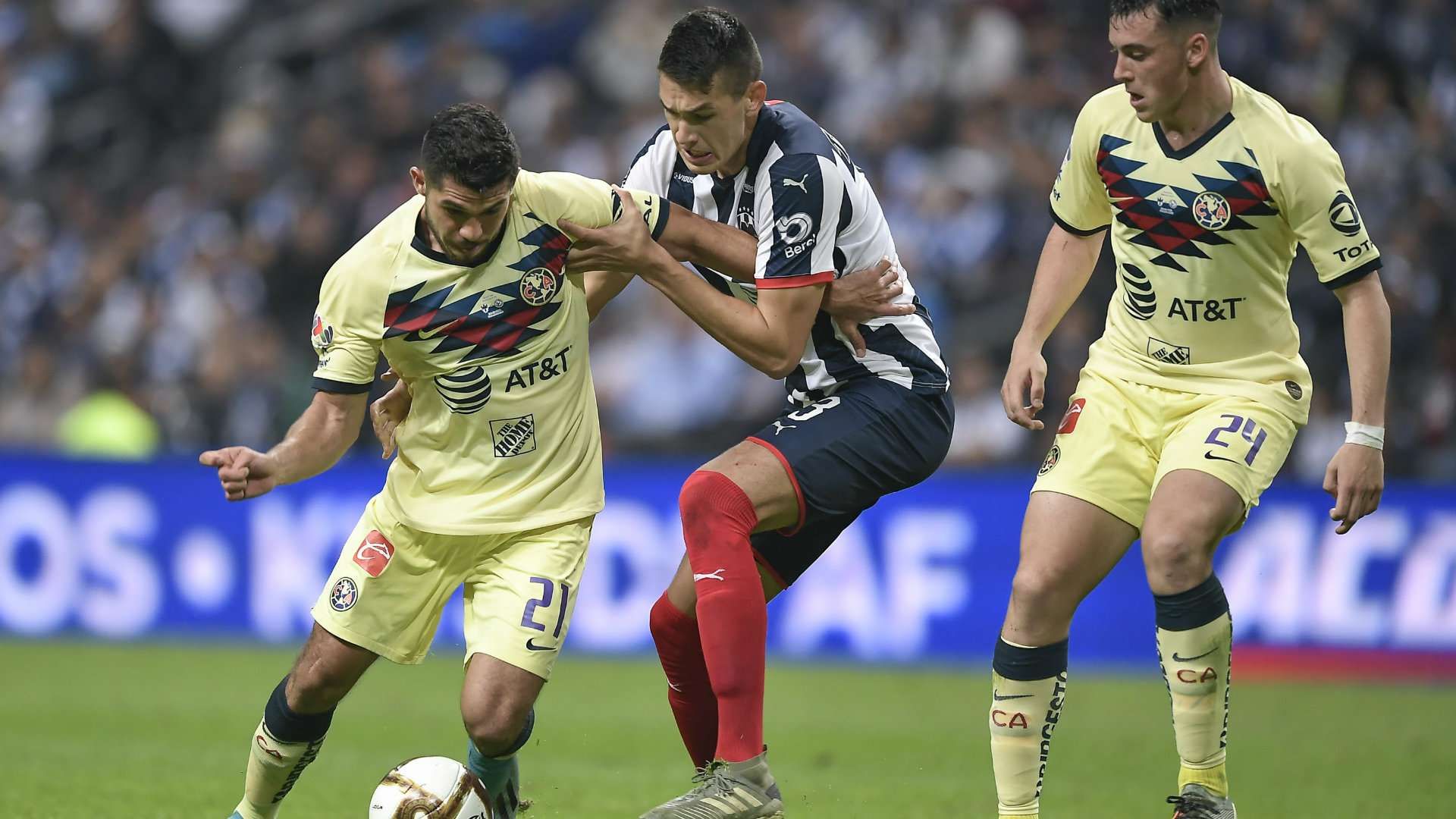César Montes Henry Martín Monterrey vs América Apertura 2019