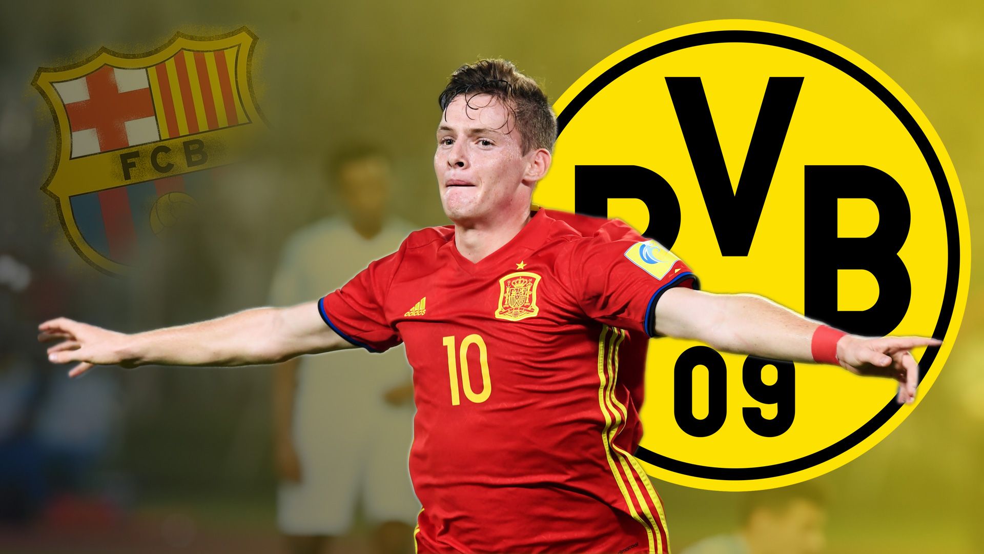 GFX Sergio Gomez FC Barcelona Borussia Dortmund