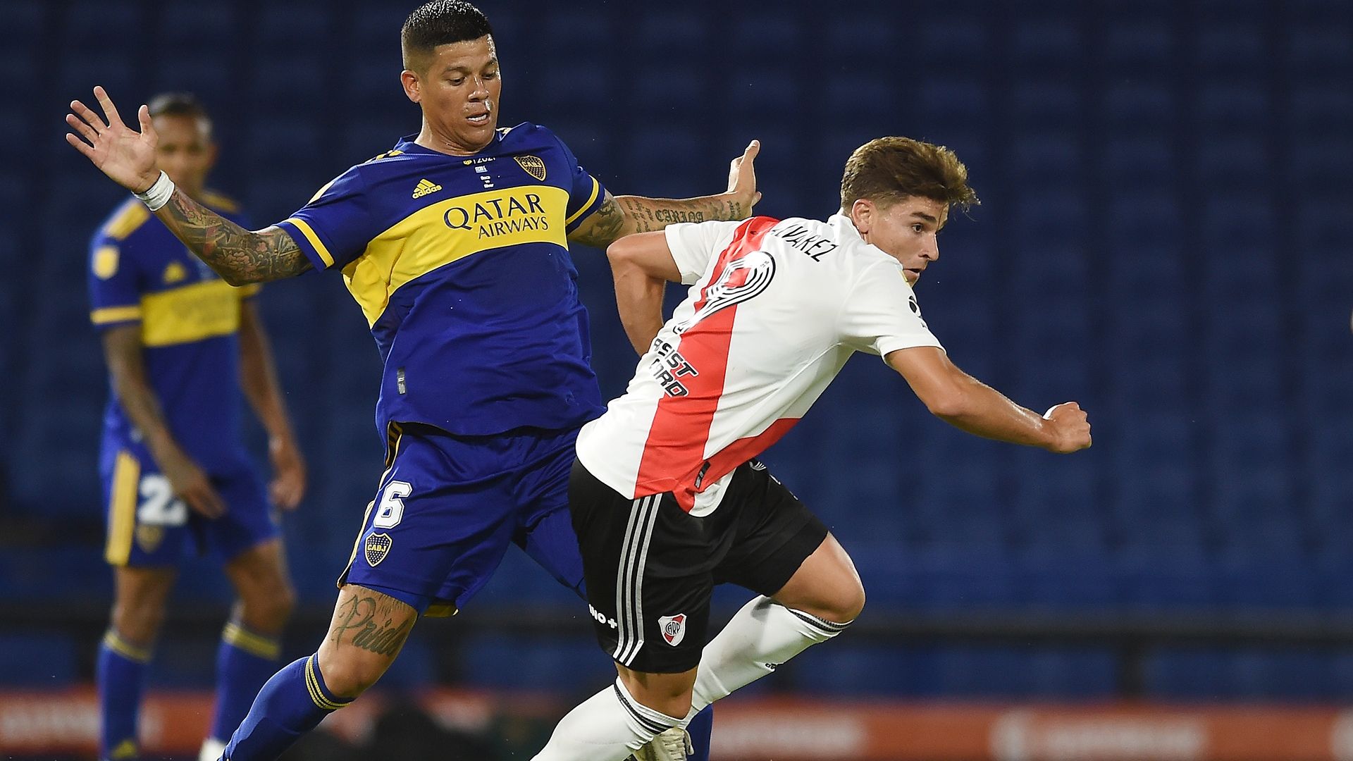 Marcos Rojo Julian Alvarez Boca River Copa Liga Profesional 14032021