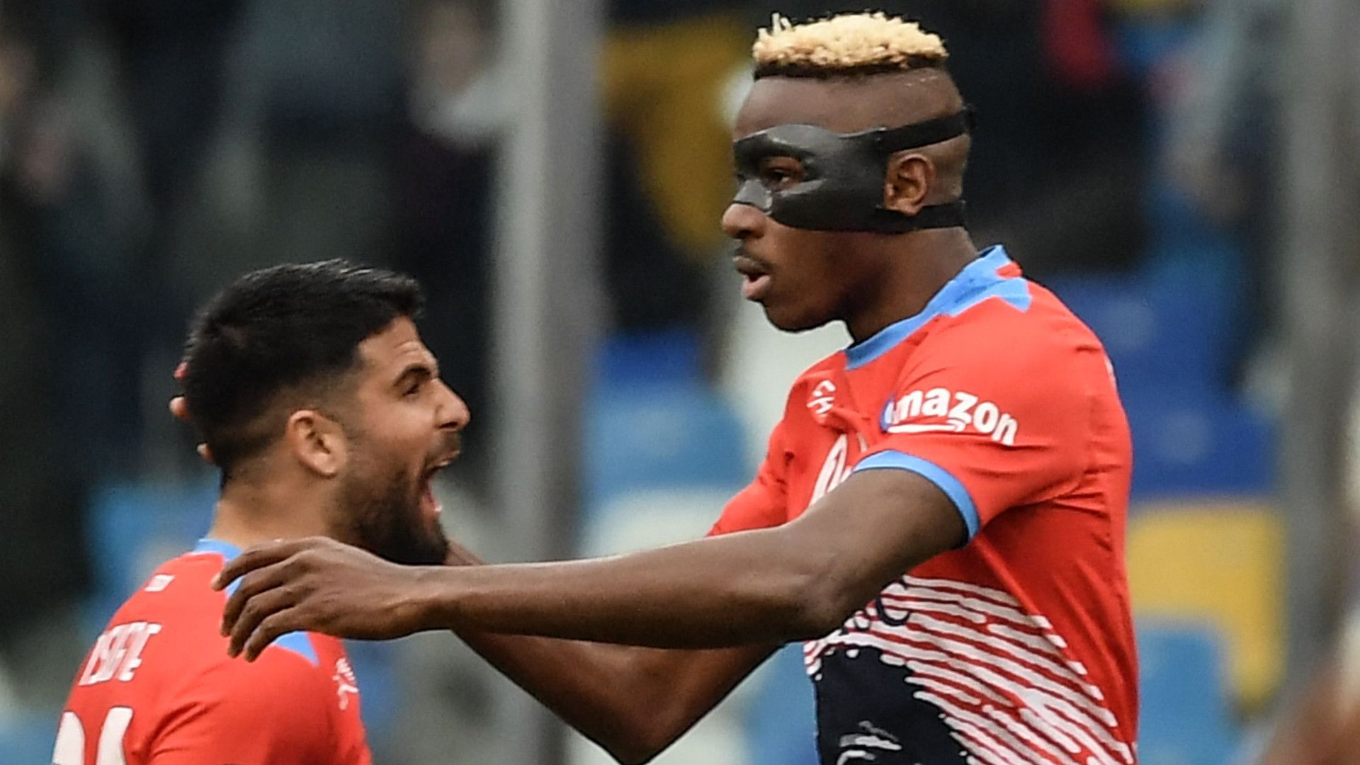 Insigne Osimhen celebrate Napoli Udinese Serie A 202122