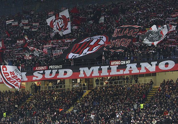 Tifo Milan a San Siro