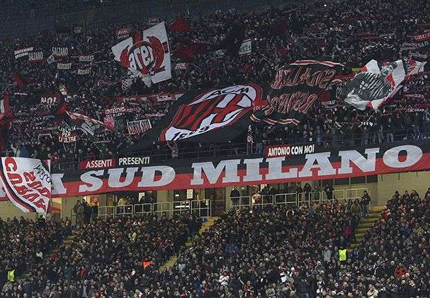 Tifo Milan a San Siro