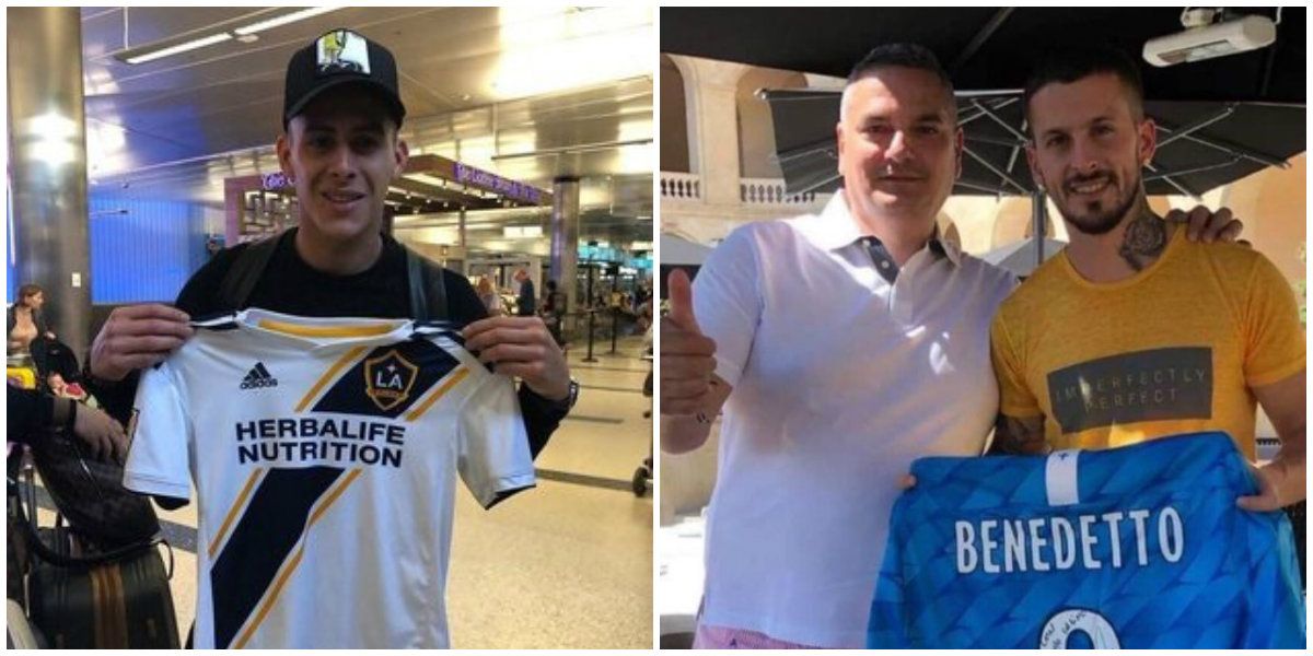 Cristian Pavon Dario Benedetto LA Galaxy Olympique Marsella 040819