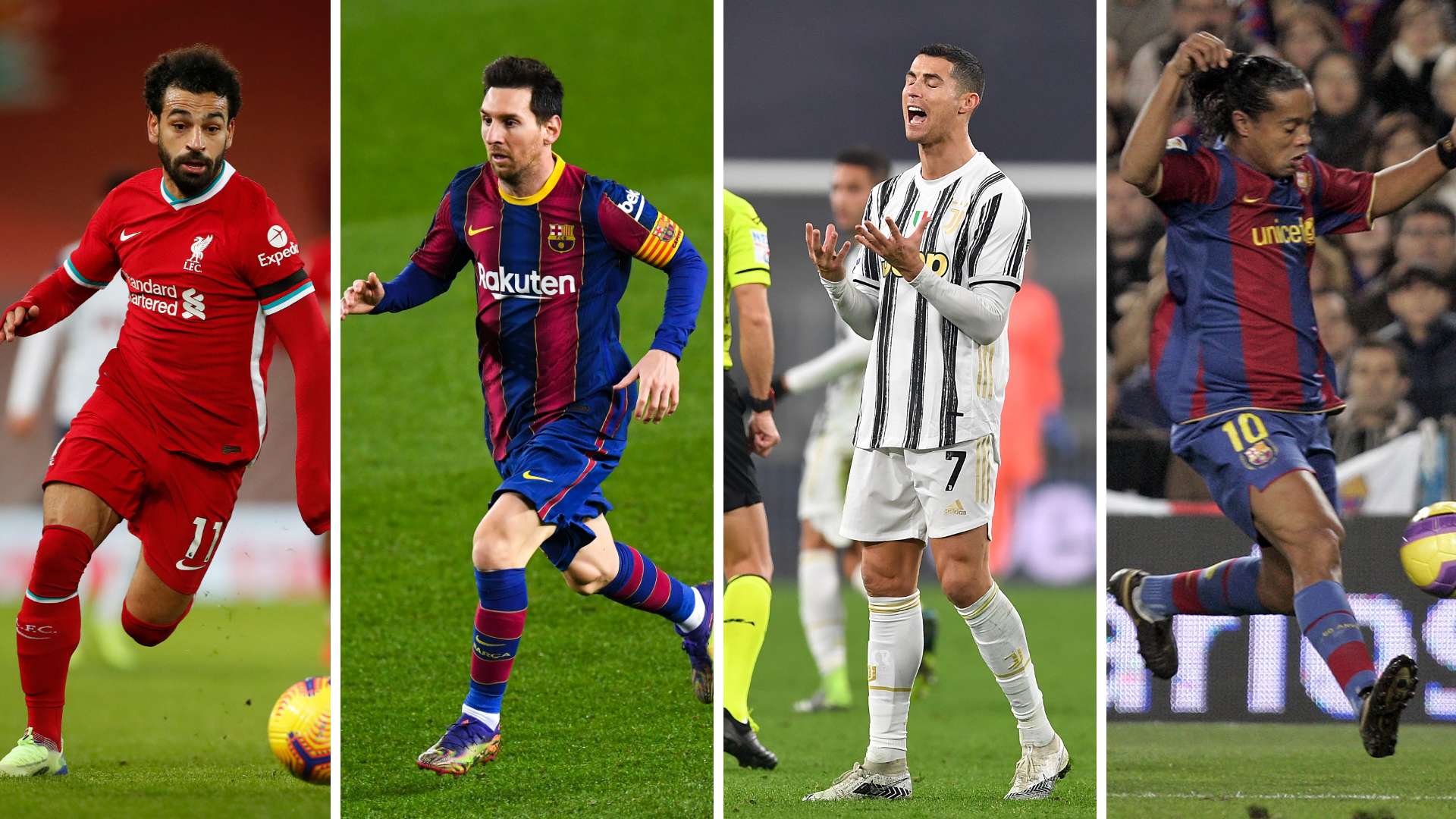 Salah, Messi, Ronaldo and Ronaldinho