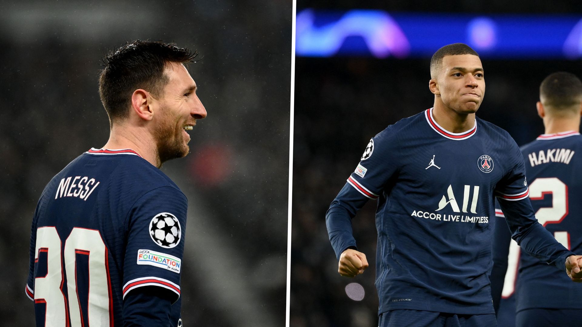 Messi & Mbappé, PSG vs Bruges, 07/12/21