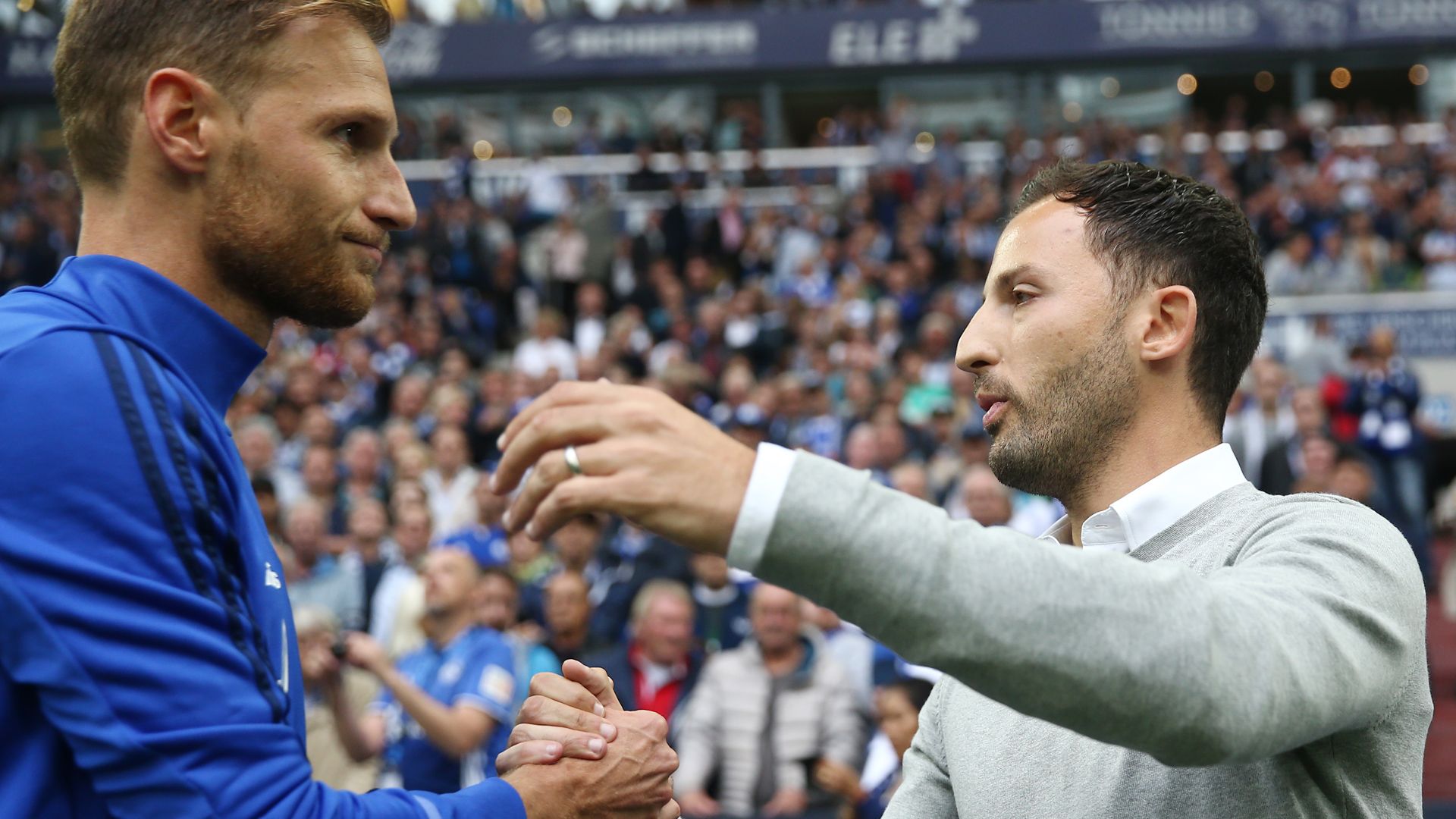Benedikt Höwedes, Domenico Tedesco, Schalke - RB Leipzig, 08192017