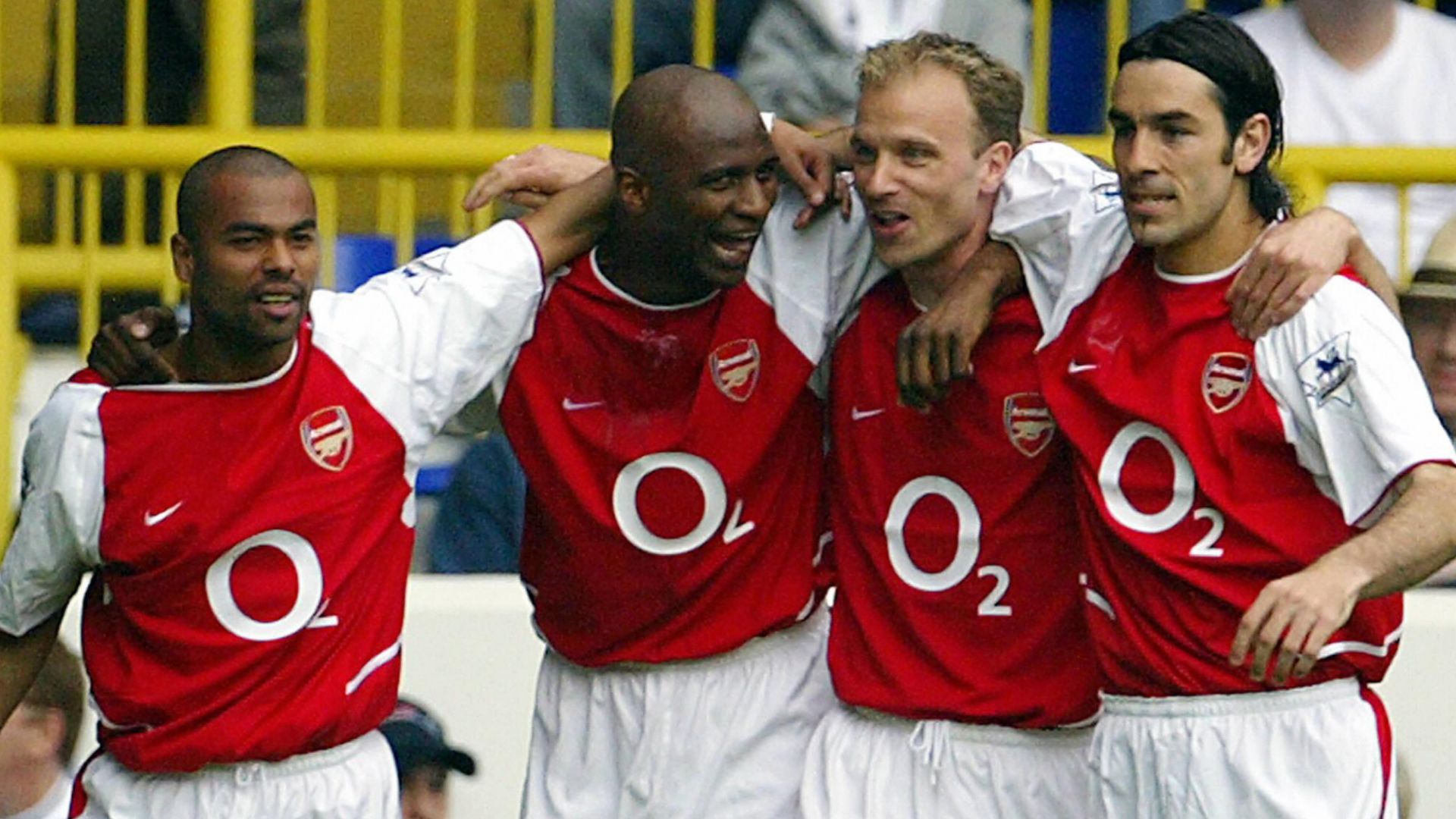 Dennis Bergkamp Robert Pires Patrick Vieira Ashley Cole Arsenal