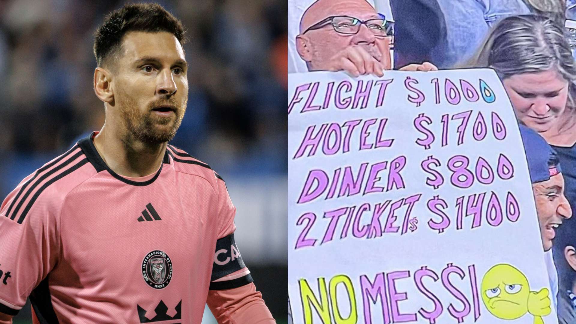 Lionel Messi fan sign Vancouver