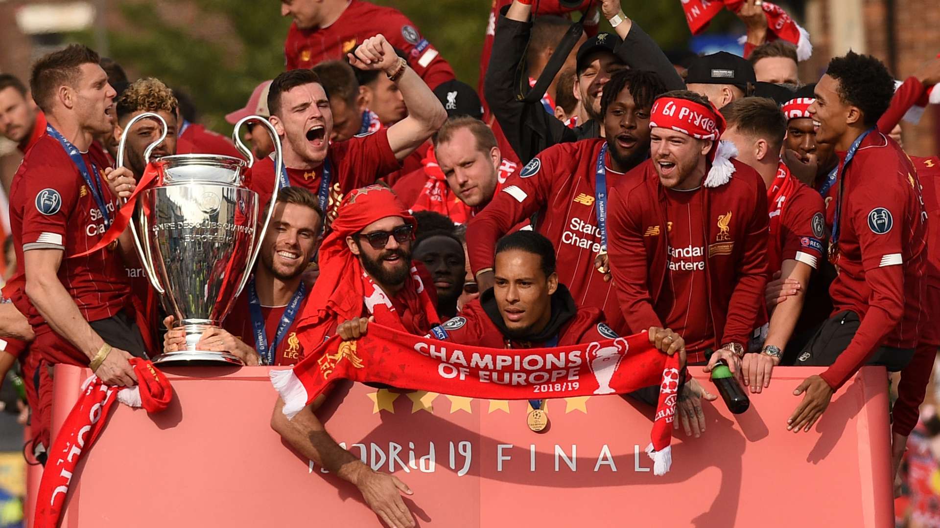 Liverpool Champions League parade