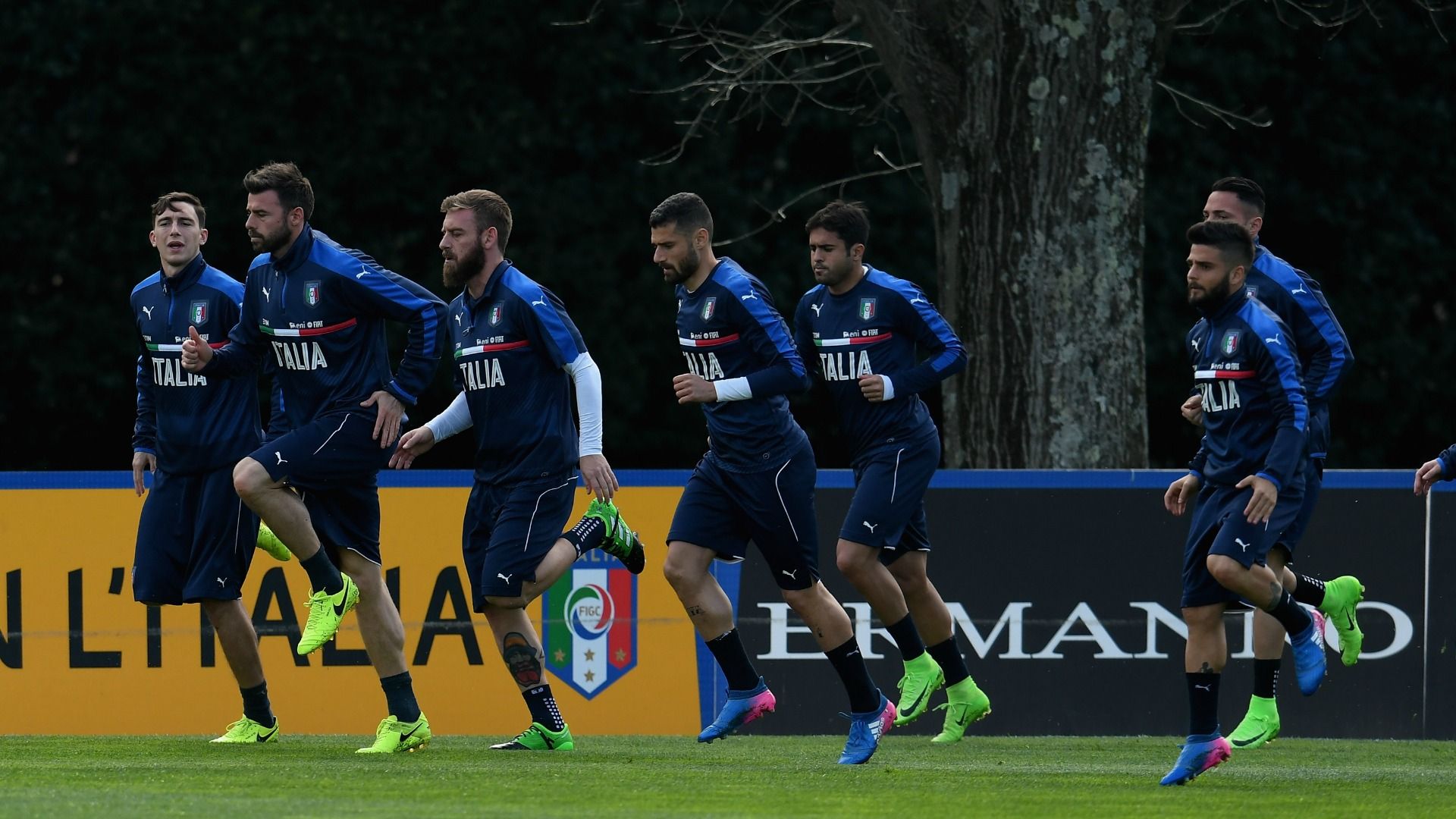 Italy training session Daniele De Rossi Lorenzo Insigne Andrea Barzagli