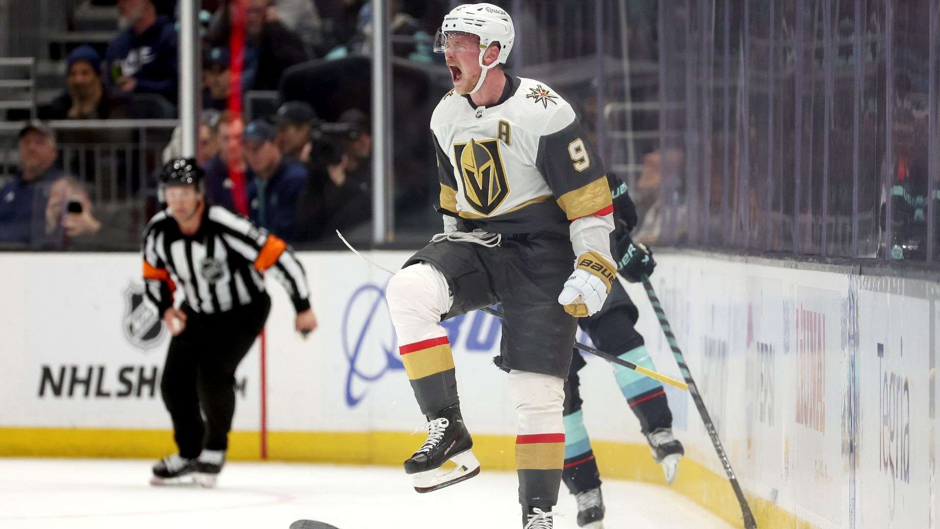 Jack Eichel #9 of the Vegas Golden Knights NHL