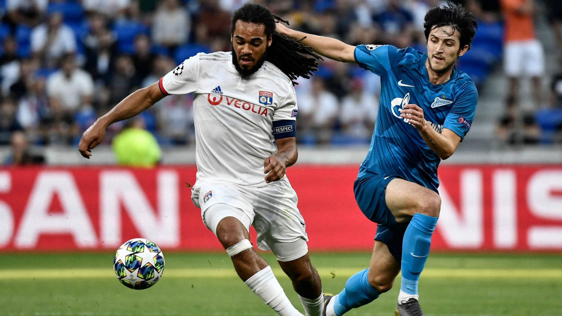 JASON DENAYER OLYMPIQUE LYON SARDAR AZMOUN ZENIT CHAMPIONS LEAGUE 17092019