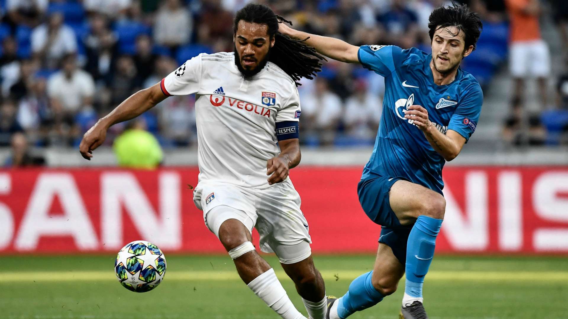 JASON DENAYER OLYMPIQUE LYON SARDAR AZMOUN ZENIT CHAMPIONS LEAGUE 17092019