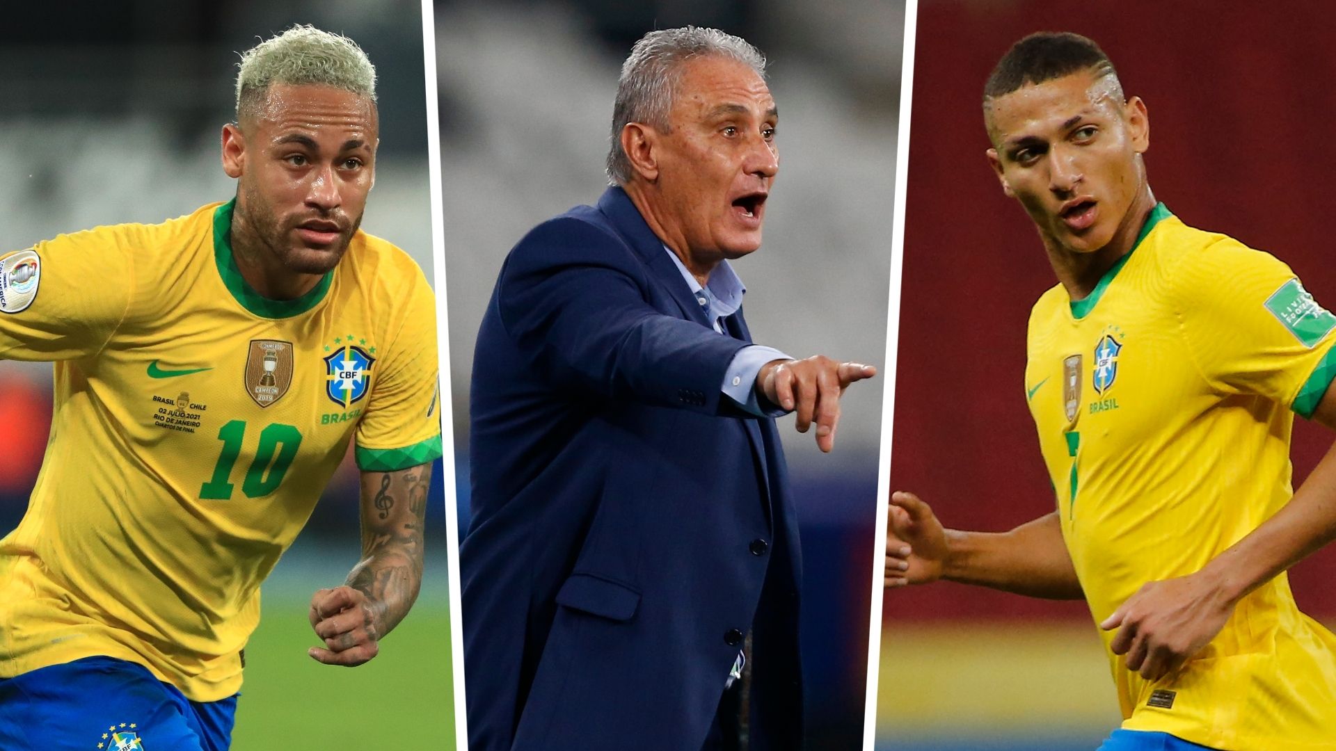 Neymar Tite Richarlison Brazil GFX