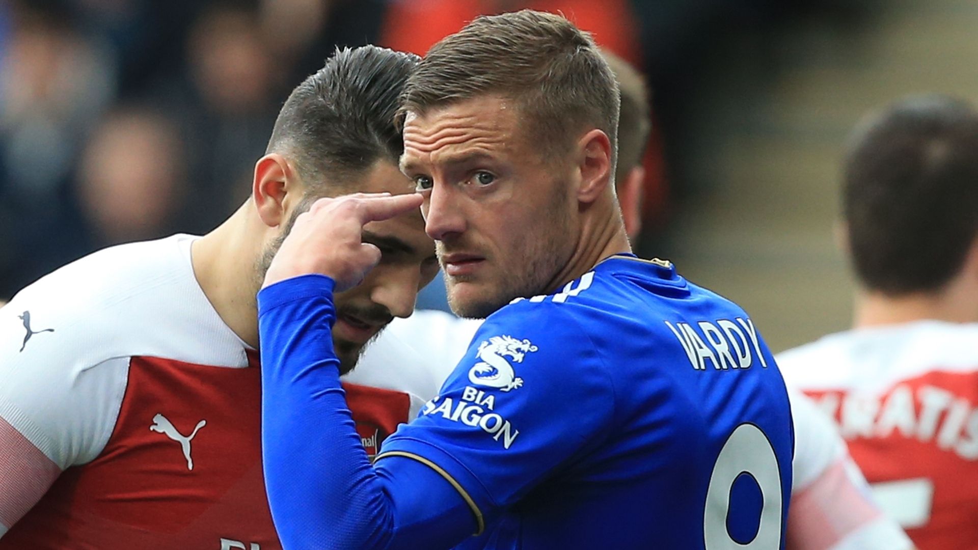 Jamie Vardy - Leicester City v Arsenal : 2019