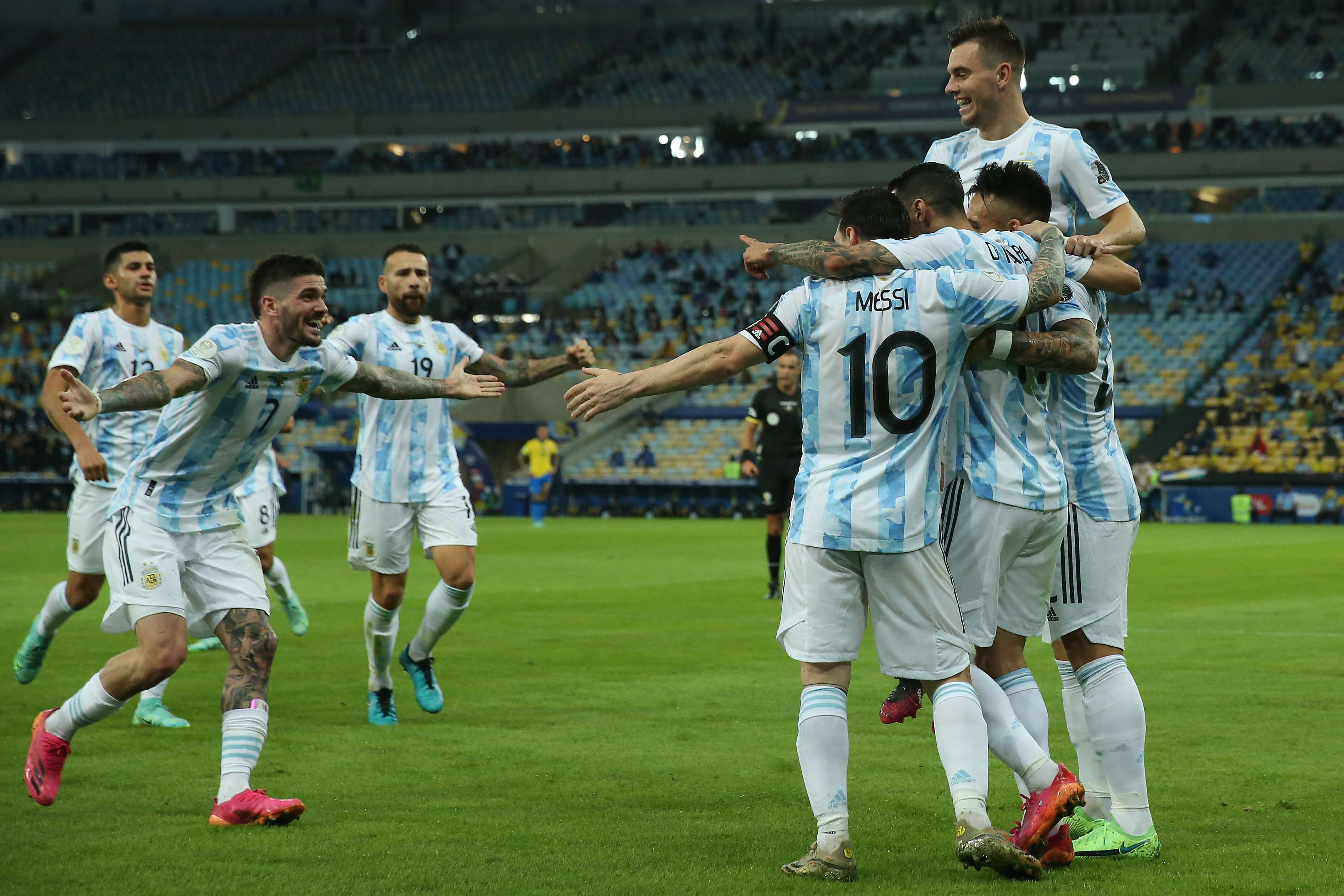 Argentina goal against Brazil