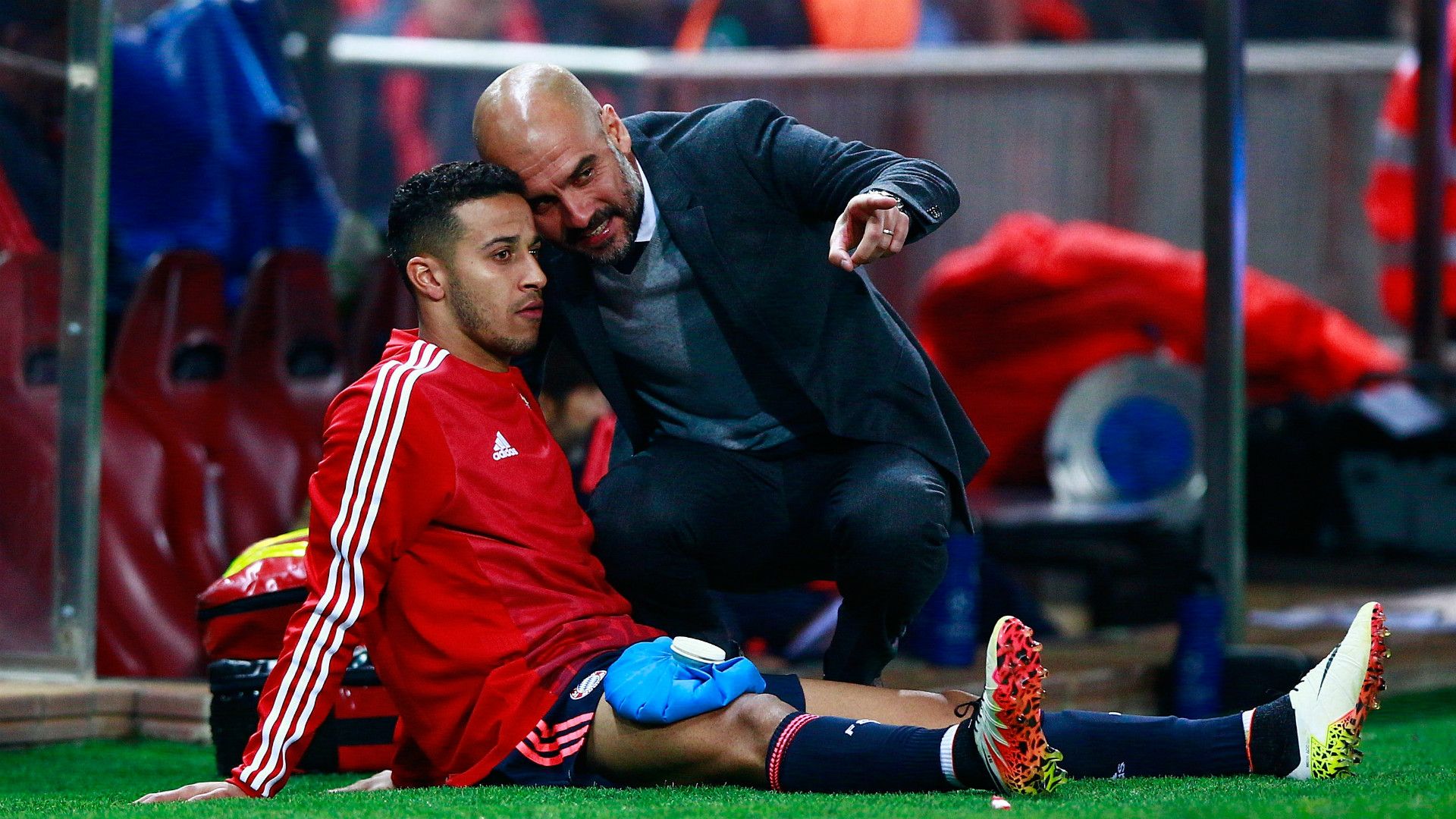 Thiago Alcantara Pep Guardiola Bayern München Atletico Madrid 27042016
