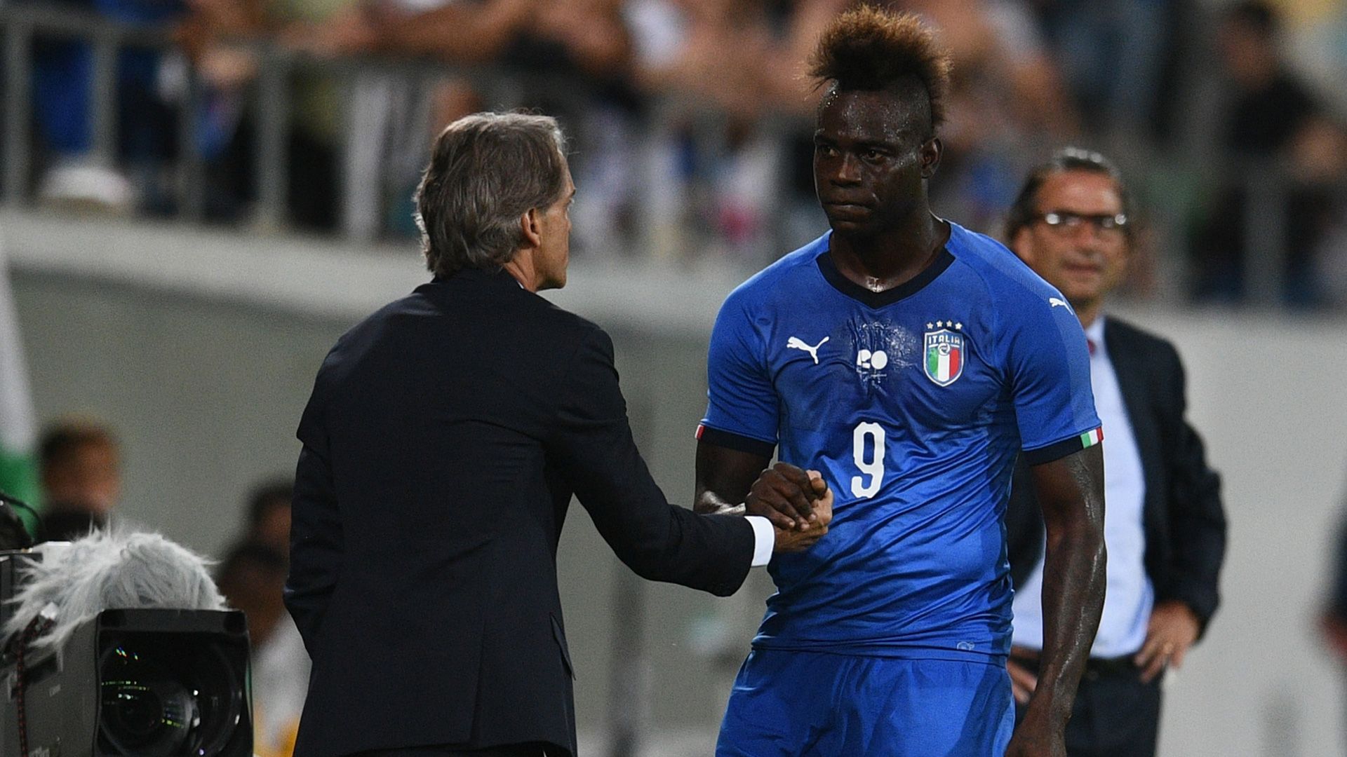 Roberto Mancini Mario Balotelli Italy