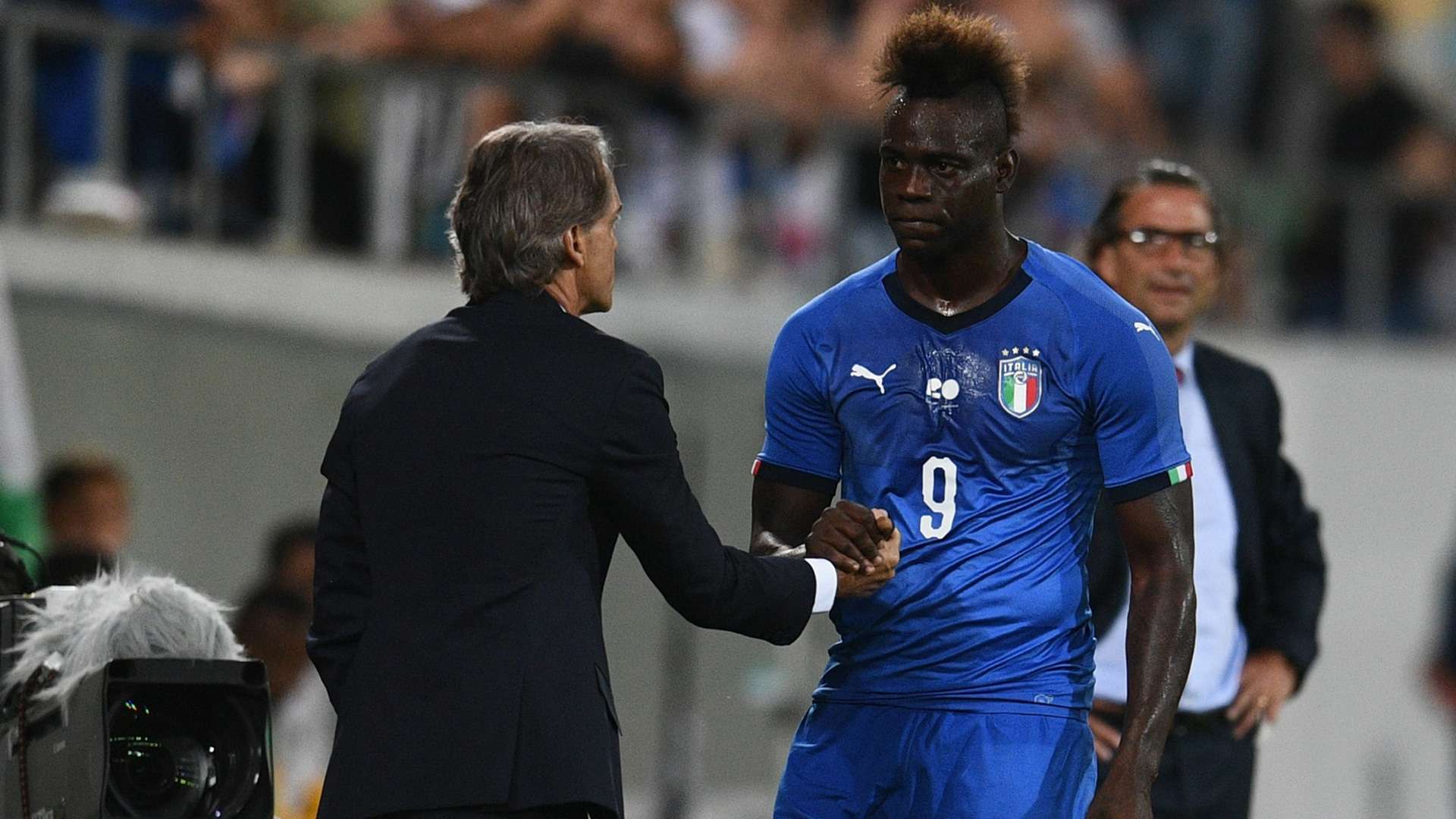 Roberto Mancini Mario Balotelli Italy
