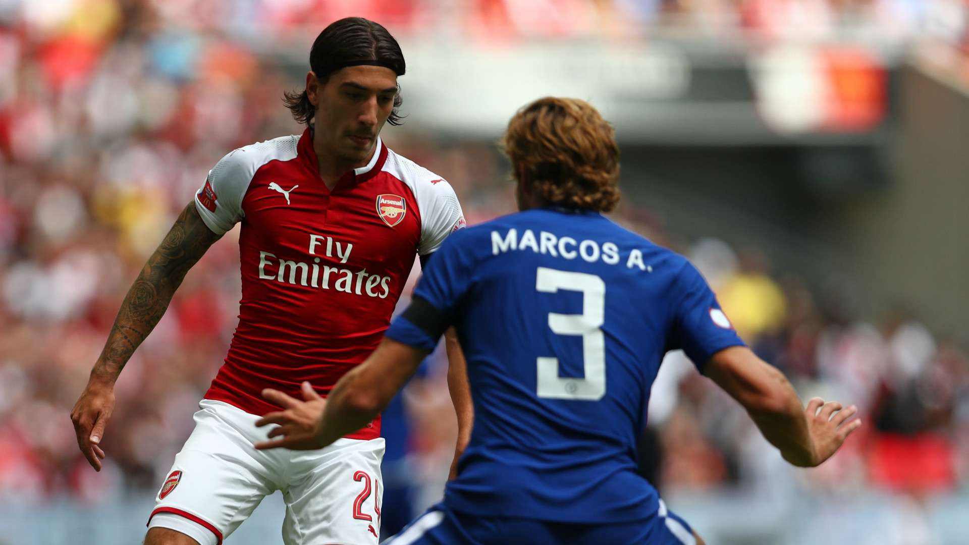 Hector Bellerin Marcos Alonso Arsenal Chelsea