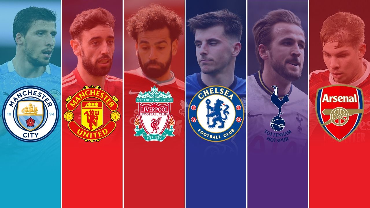 Big Six Man City Man United Liverpool Chelsea Arsenal Tottenham