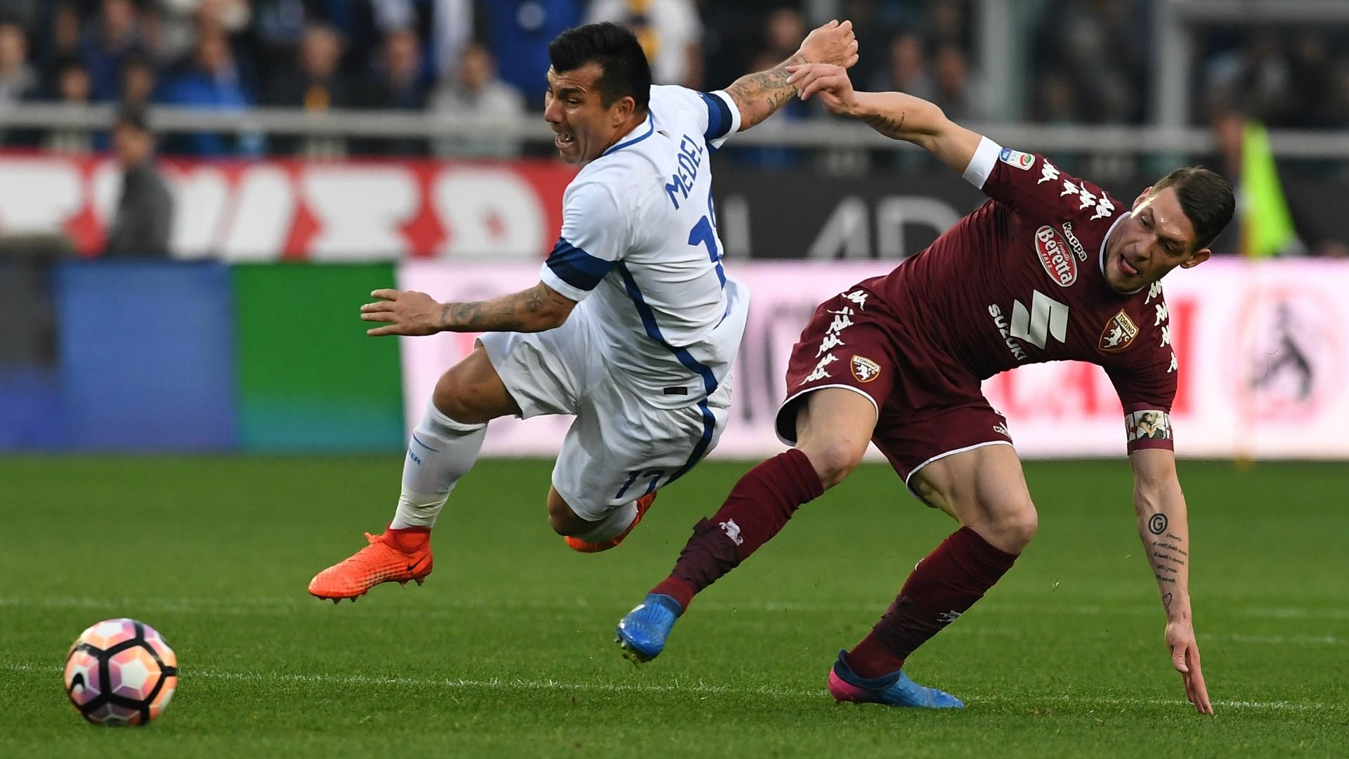 Gary Medel y Andrea Belotti Inter Torino 180317