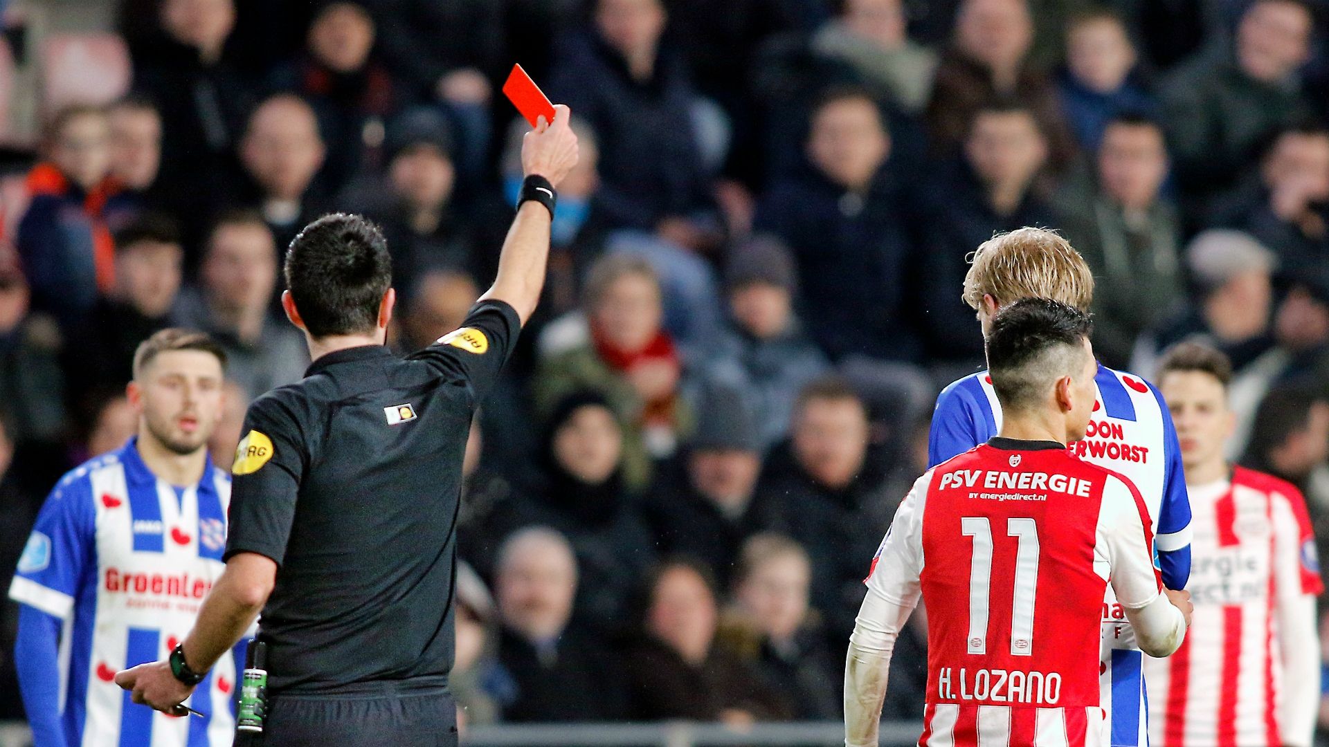 Dennis Higler, Hirving Lozano, PSV - Heerenveen