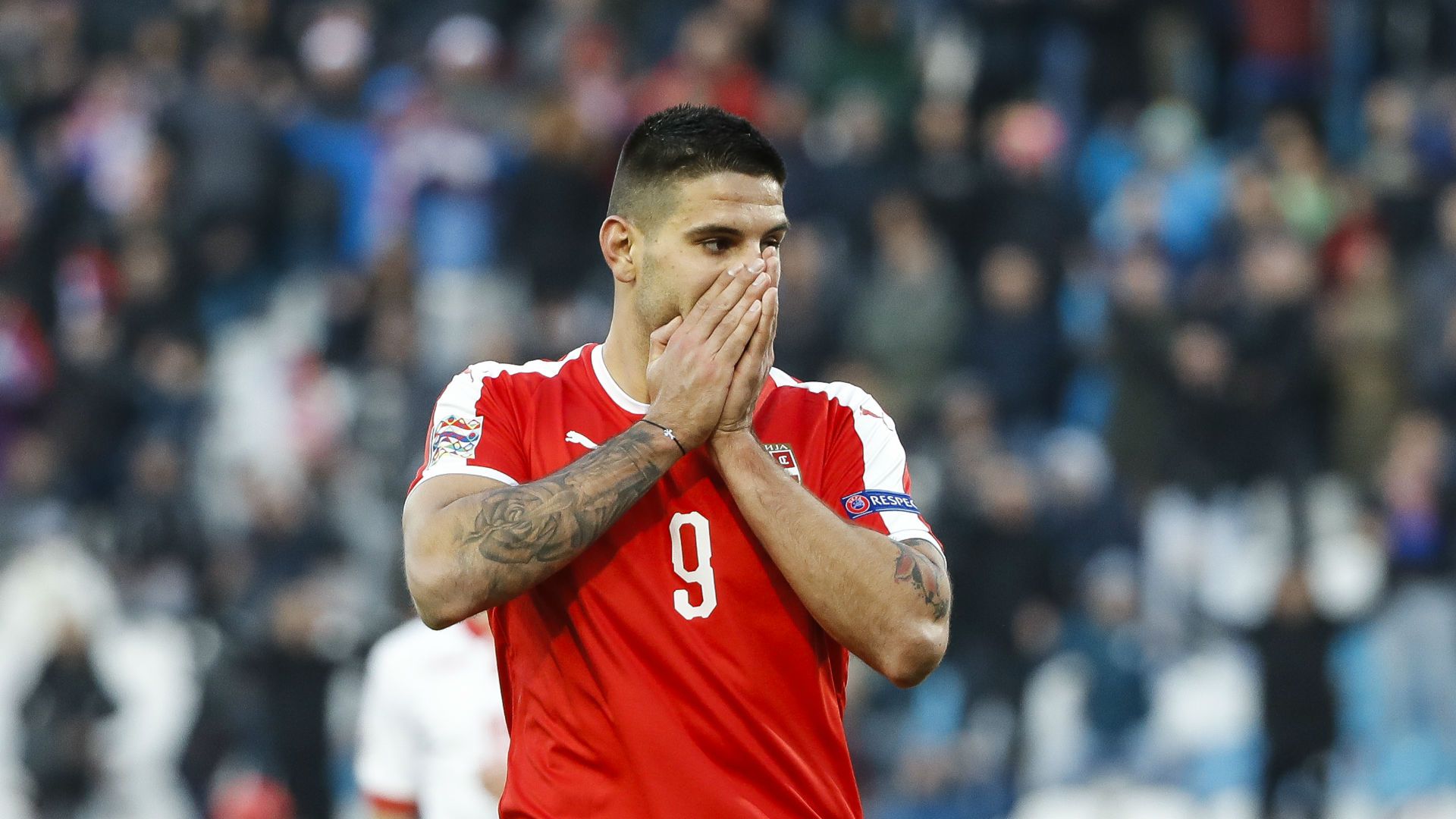 Mitrovic Serbia Nations League Montenegro