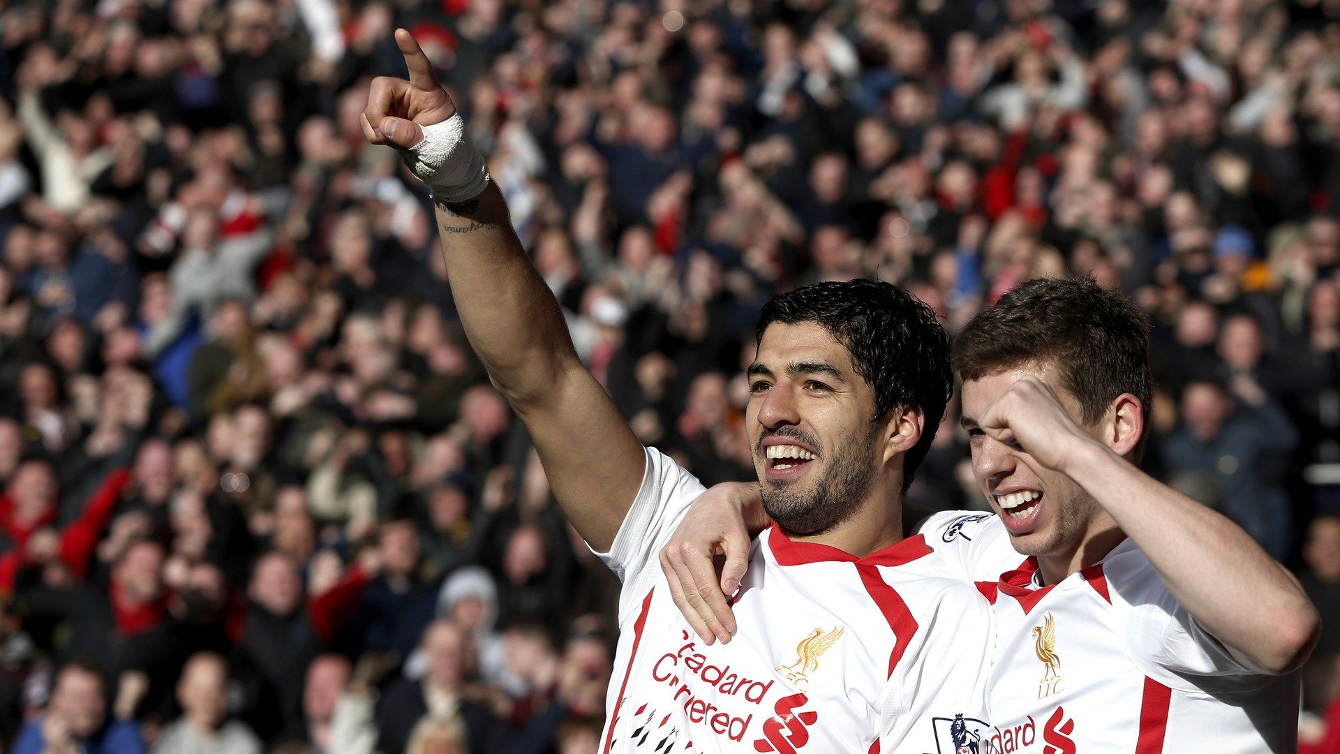 Jon Flanagan Luis Suarez 2014
