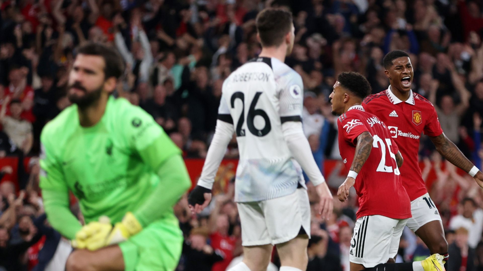 Jadon Sancho Manchester United Liverpool 2022