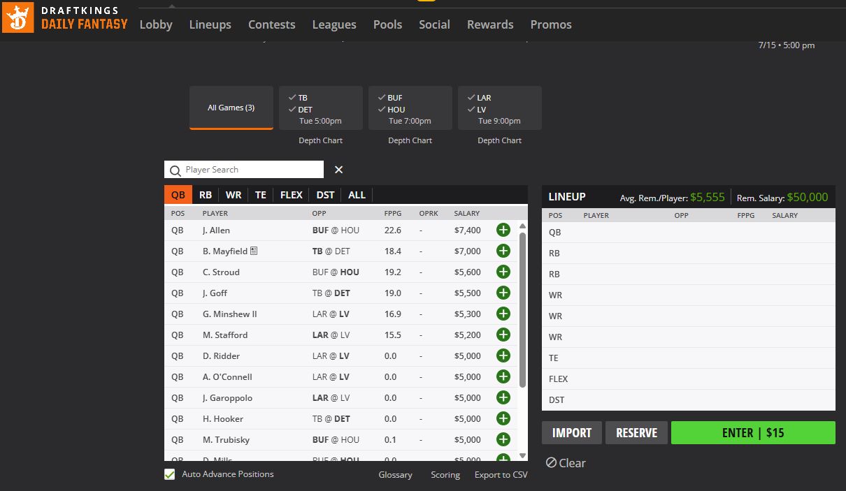 fantasy prop betting