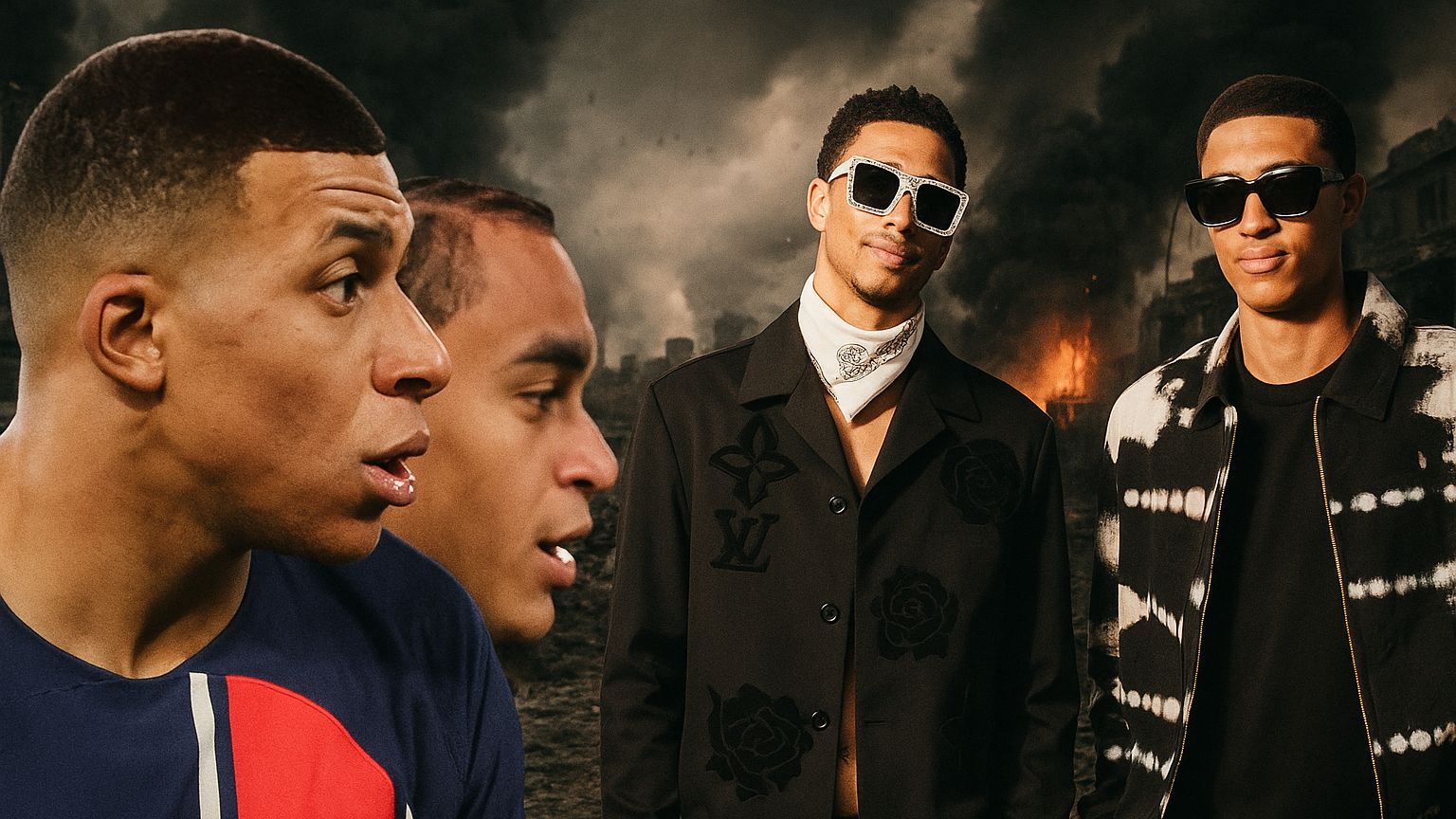 Kylian Mbappe, Ethan Mbappe, Jude & Jobe Bellingham (GOAL Only)