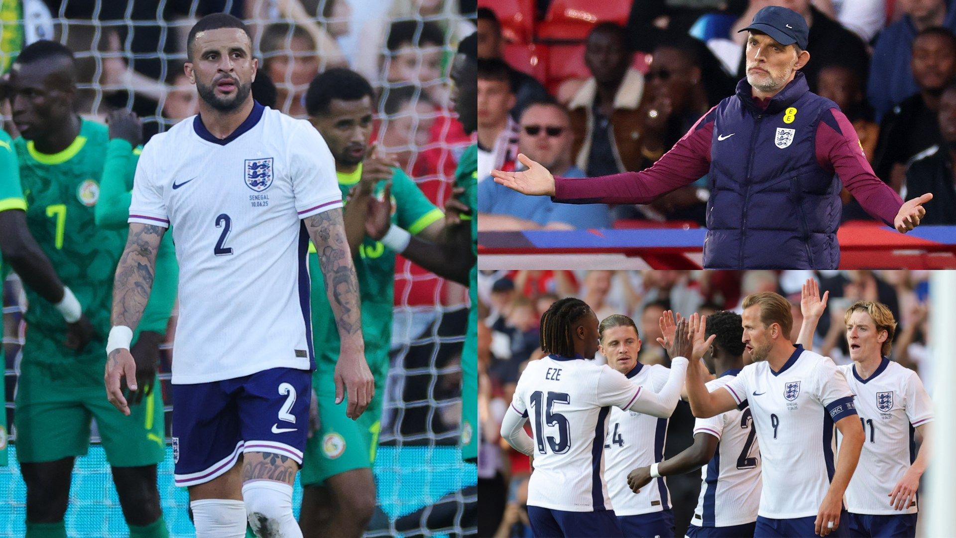 England player ratings vs Senegal: Kyle Walker, the football has left you! Apoplectic Thomas Tuchel loses first game as Three Lions boss as hosts completely outclassed & outfought in dreadful display | Goal.com UK