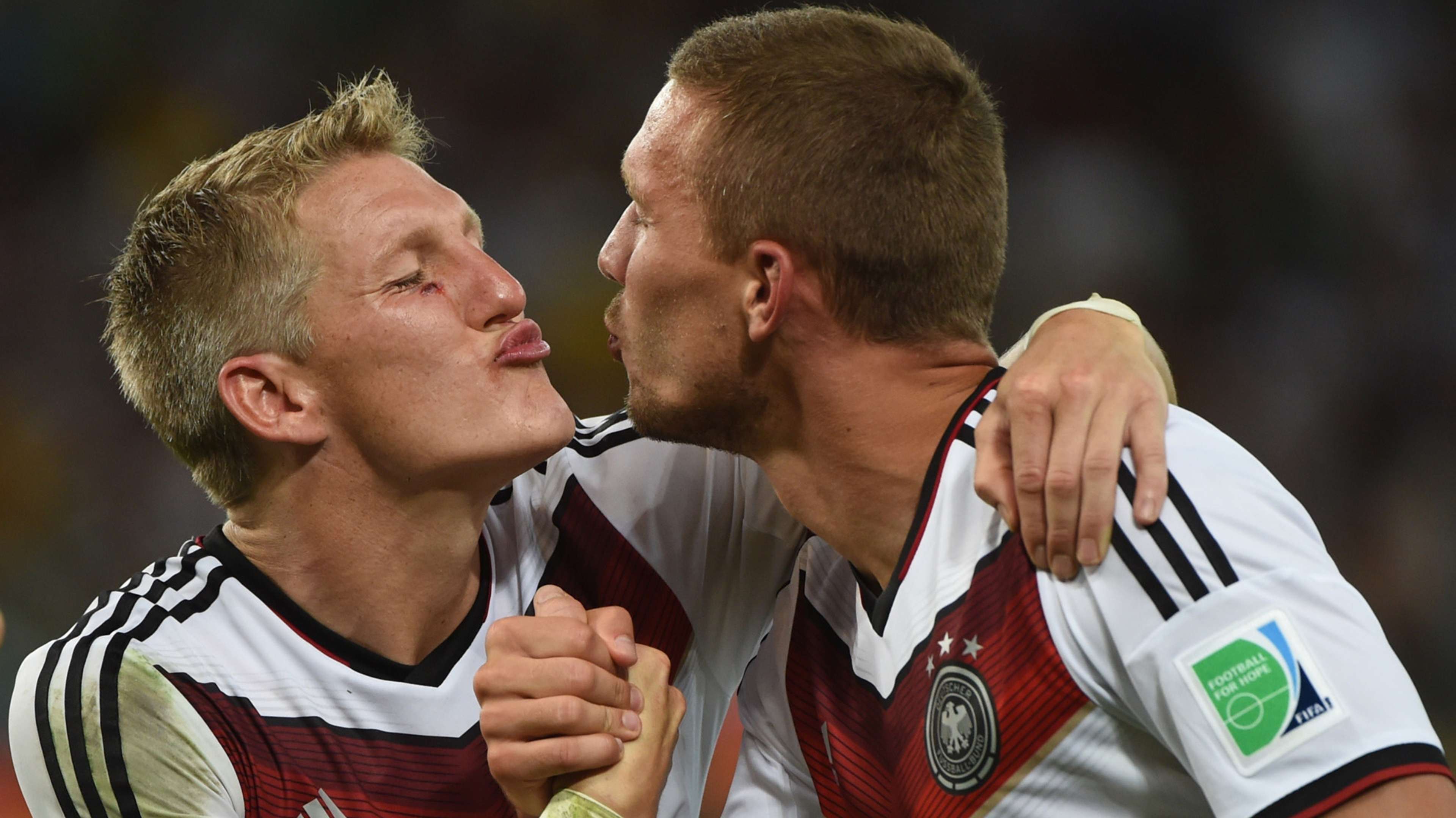 Podolski Schweinsteiger Germany Argentina WC