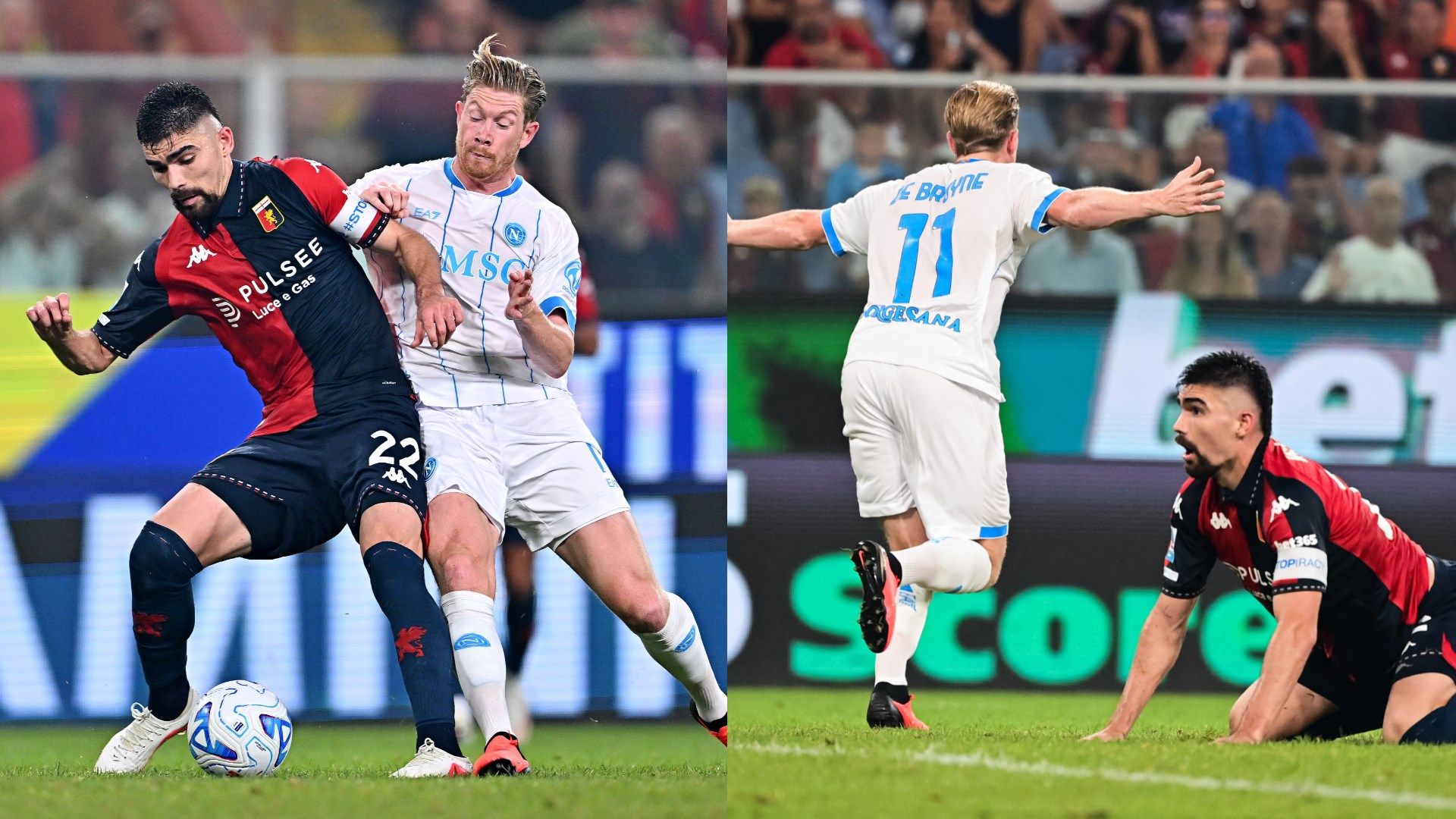 De Bruyne Vasquez Genoa Napoli