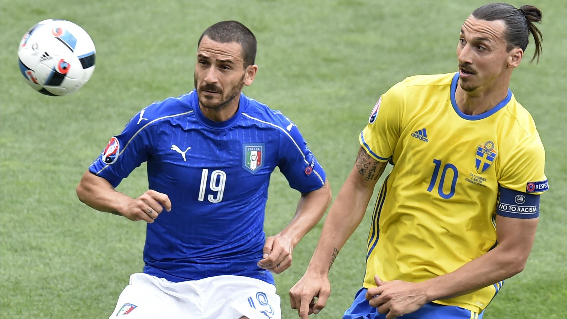 Leonardo Bonucci Zlatan Ibrahimovic Italy Sweden Euro 2016