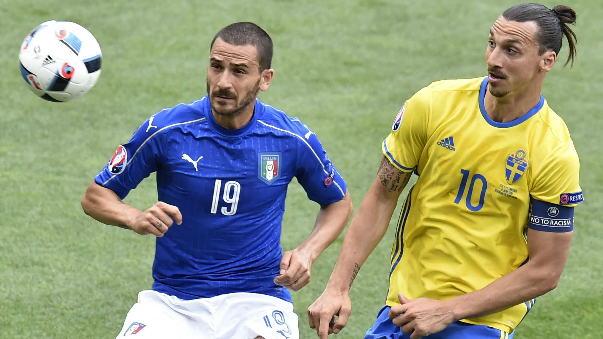 Leonardo Bonucci Zlatan Ibrahimovic Italy Sweden Euro 2016