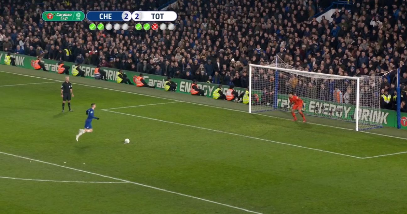 Jorginho FC Chelsea Elfmeter League Cup 24012019