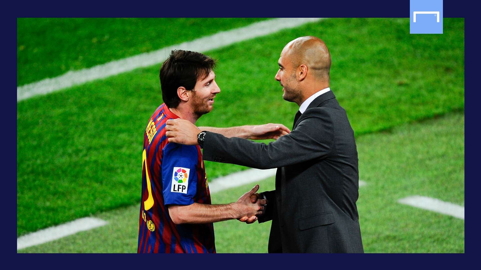 Lionel Messi Pep Guardiola Barcelona GFX