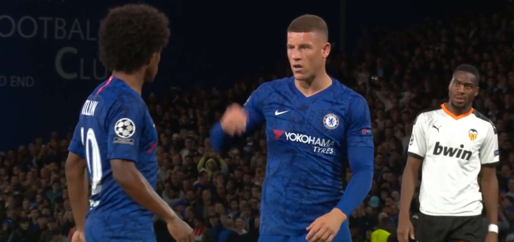 Ros Barkley Willian Chelsea Valencia 2019