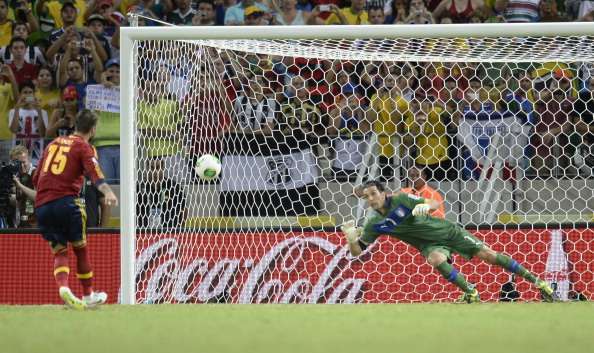 Sergio Ramos, penalti de España ante Italia; Copa Confederaciones