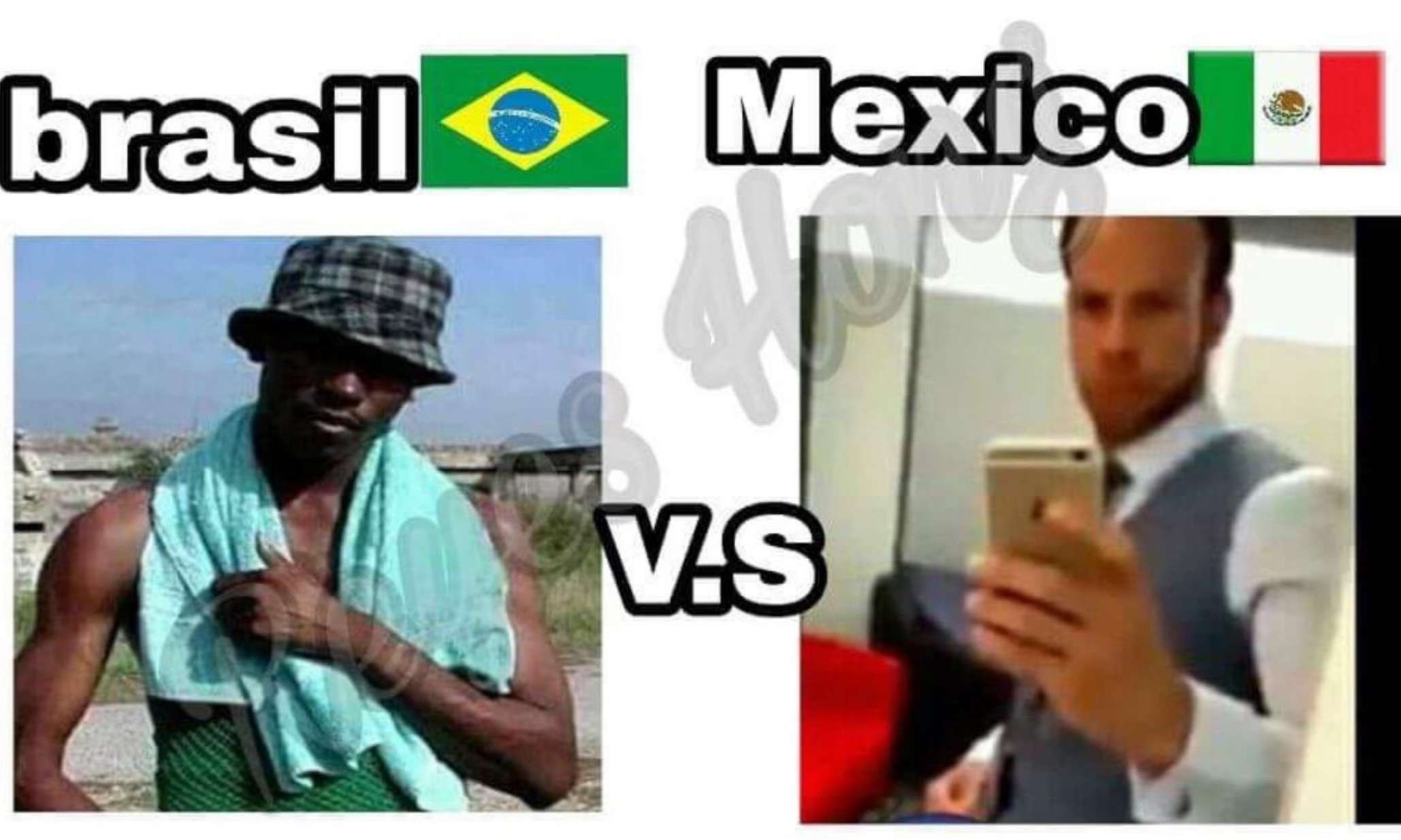 Memes Brasil vs México