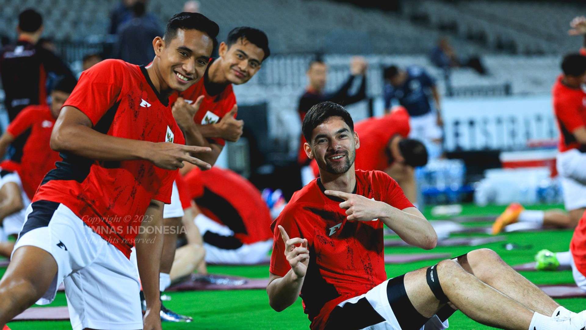 Rizky Ridho Sandy Walsh Pratama Arhan - Latihan Timnas Indonesia